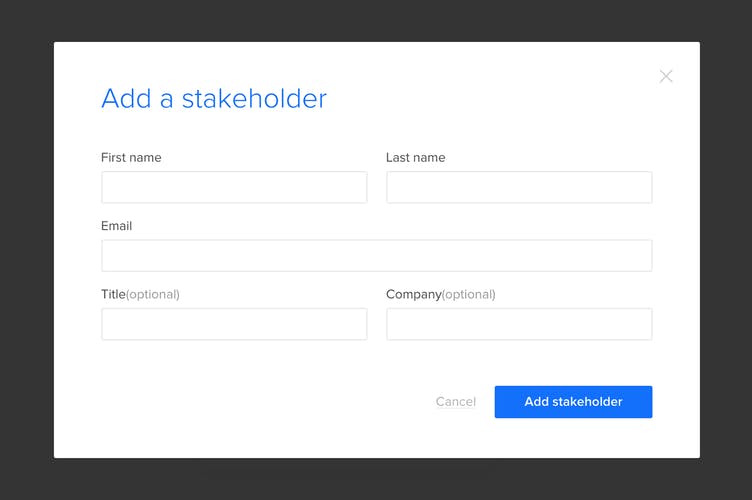 UXPin dashboard